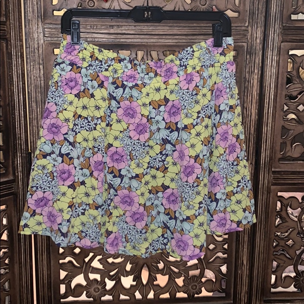 Anthropologie Leifnotes Floral Skirt Size 8
